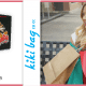 lady holding a branded kiki paper bag