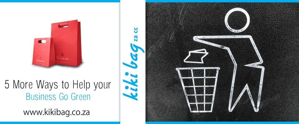 Recycling is a great way to help your business go green.