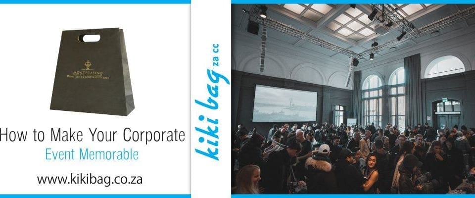 Corporate event filled with people